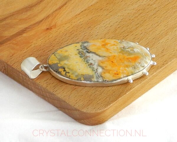 bunblebee-jaspis-hanger-zilver-no1-zij2 Bumblebee jaspis zilveren hanger