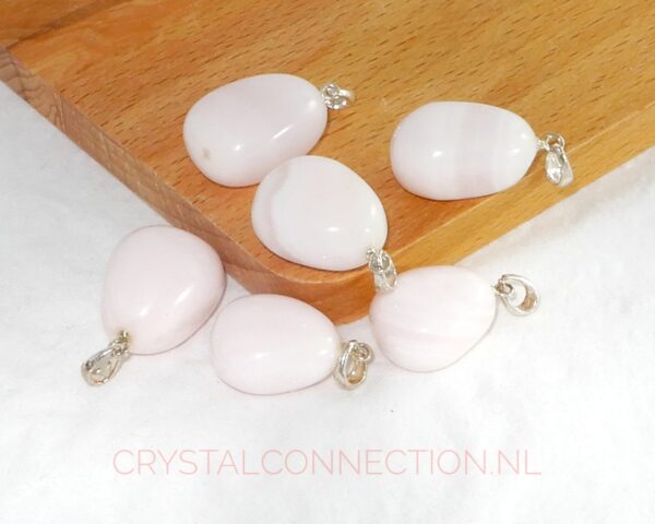 calciet-mangano-hanger-zilv-oogje Calciet druppelhanger