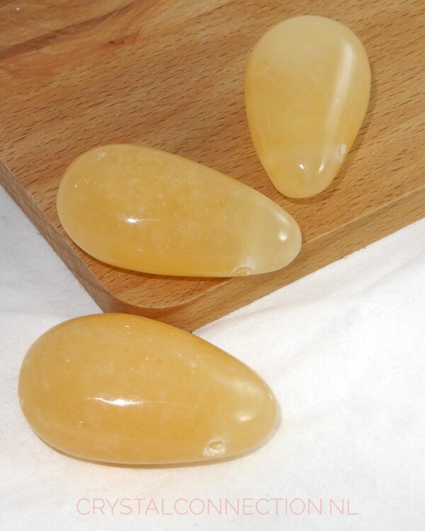 calsiet-druppel-doorboorde-hanger Calciet doorboorde hanger