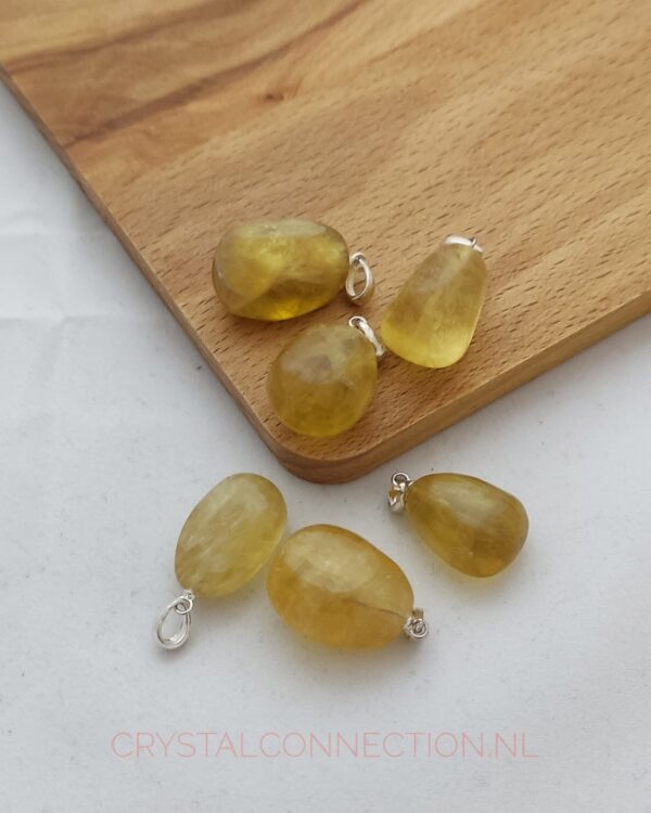 calsiet-hanger-honing-zilv-oogje Calciet hanger