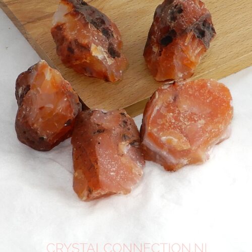 carneool-ruw Carneool ruw