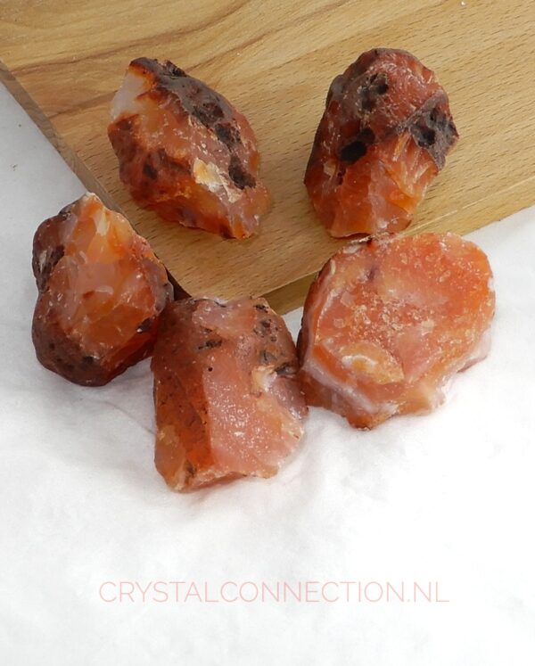 carneool-ruw Carneool ruw