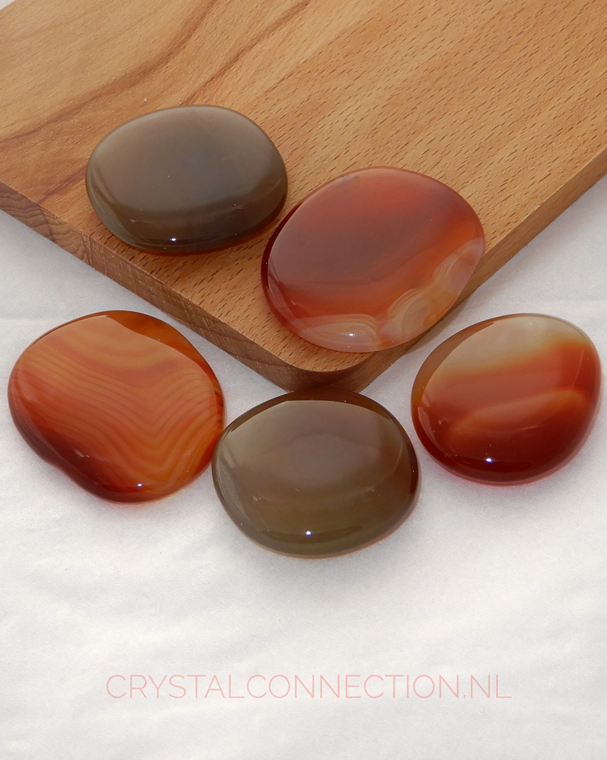 Carneool amulet schijfsteen