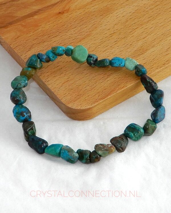 chrysocolla-armband-trommelsteen Chrysocolla armband