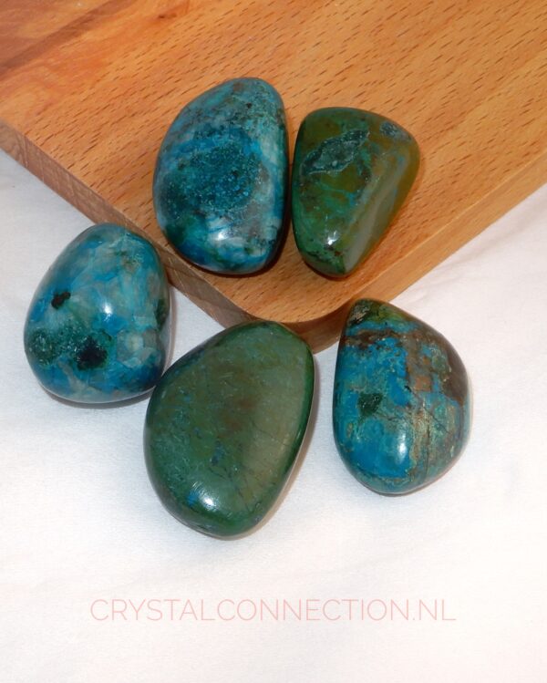 chrysocolla-trommelsteen-klein Chrysocolla trommelsteen