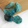 chrysocolla-turkoois-ruw-middel Chrysocolla en Chrysocolla-Turkoois ruw