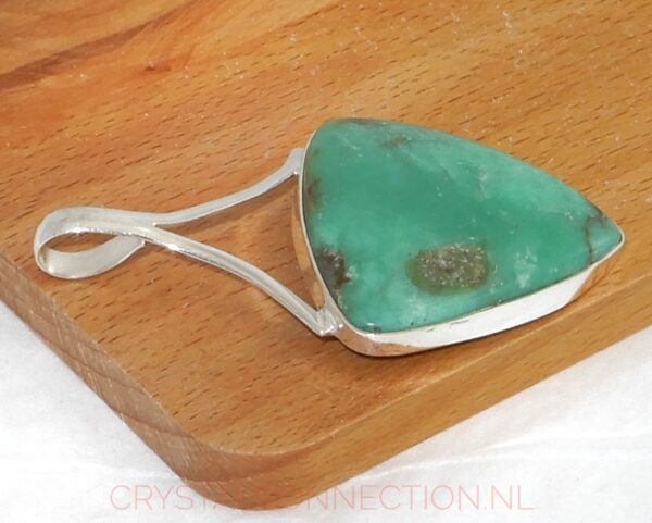 chrysopraas-hanger-zilver-no1-zij2 Chrysopraas zilveren hanger