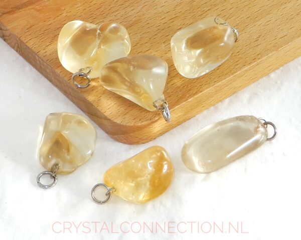 citrien-hanger-groot-2 Citrien doorboorde hanger