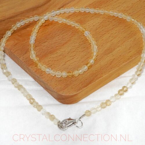 citrien-ketting-facet-4mm-45cm Citrien ketting