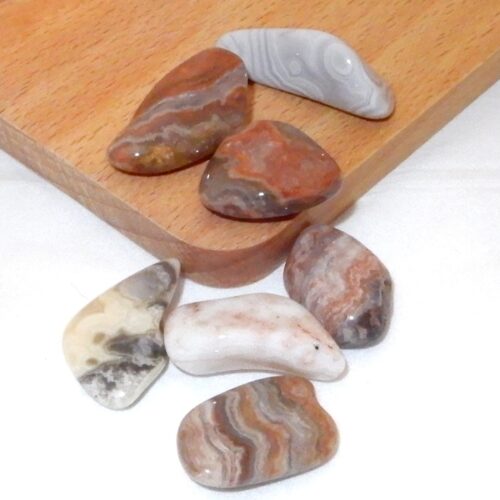 Crazy Lace Agaat trommelsteen