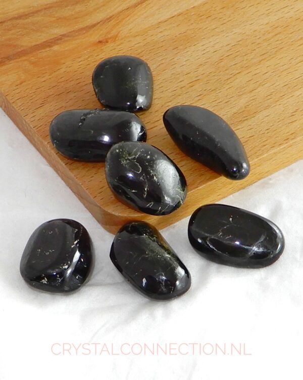 diopsiet-trommelsteen-mali Danburiet geel trommelsteen