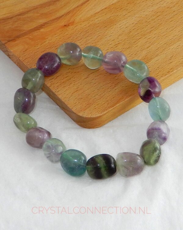 fluoriet-armband-trommelsteen Fluoriet armband