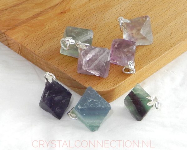 fluoriet-octaeder-hanger Fluoriet hanger