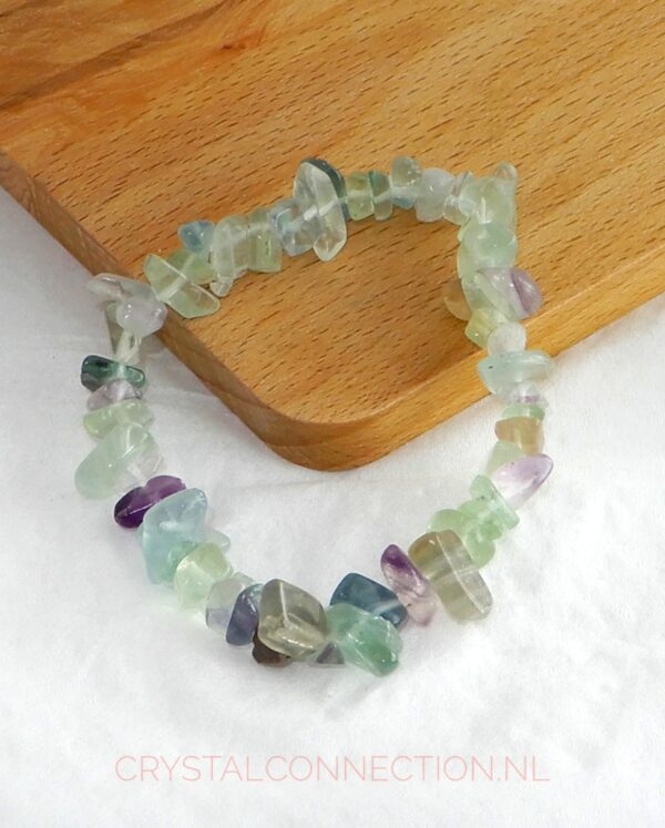 fluoriet-regenboog-armband Larimar armband