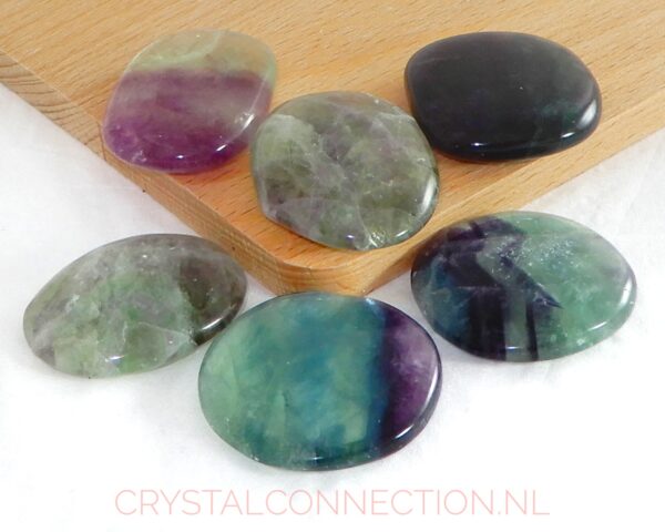 fluoriet-schijfsteen-15-25g Fluoriet schijfsteen