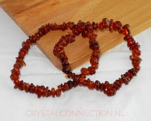 Hessoniet oranje granaat armband