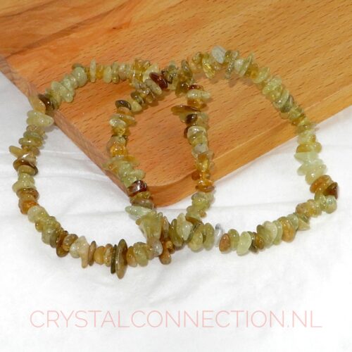 Grossulaar groene granaat armband