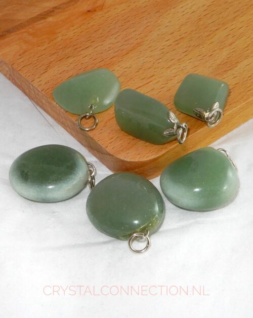 Groene kwarts hanger