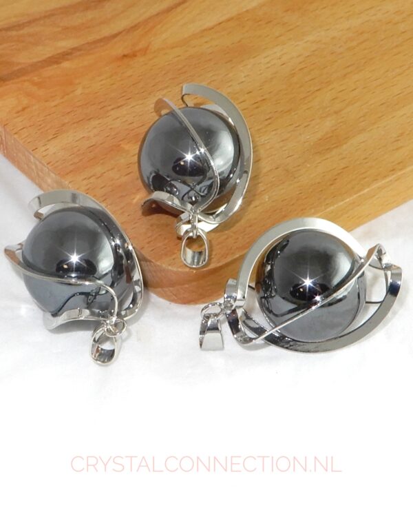 hematiet-kogel-hanger-2cm Amethist kogel hanger