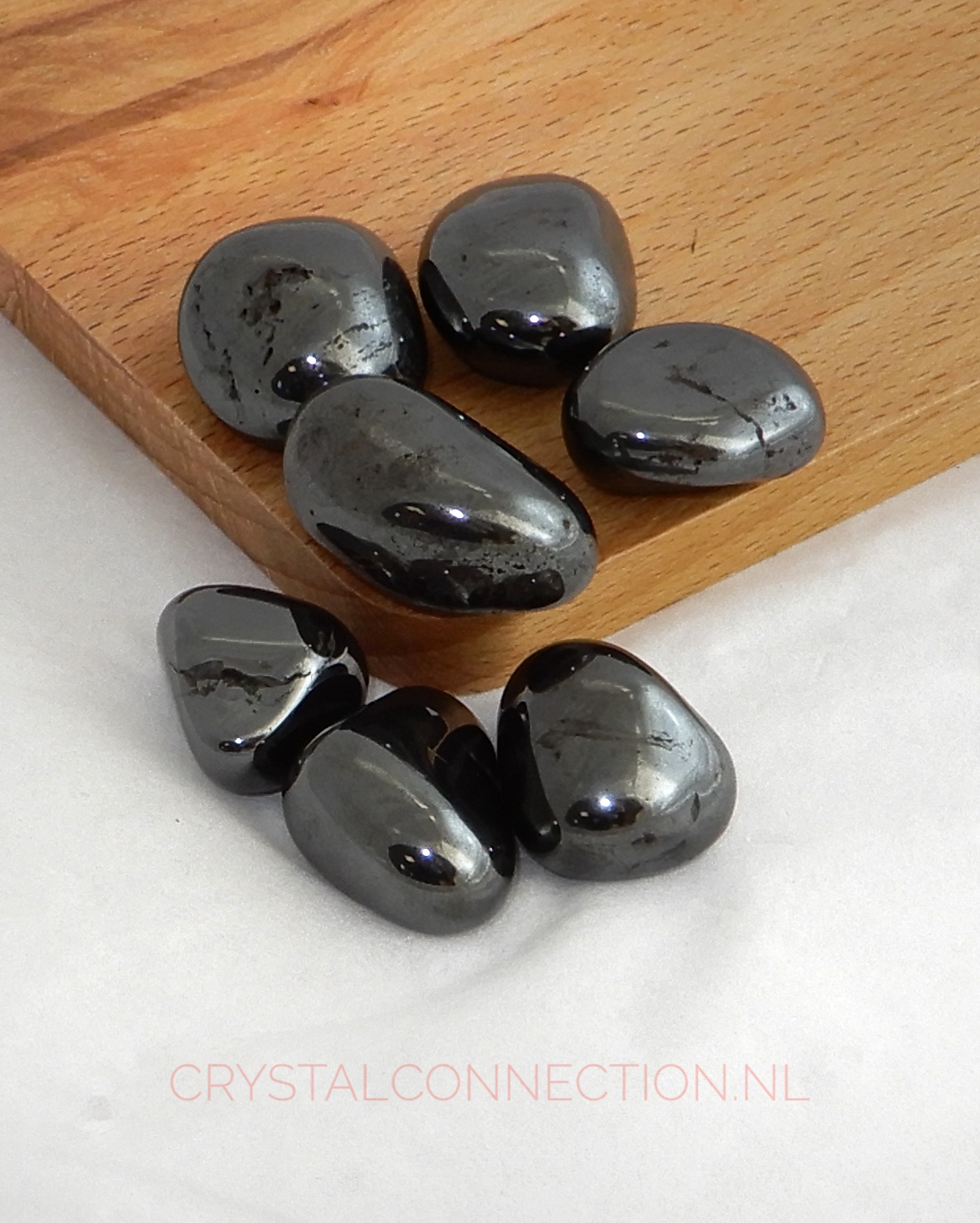 Hematiet trommelstenen