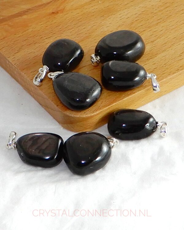 hyperstheen-hanger-zilv-oogje Hyperstheen hanger