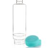inu-waterfles-oceaanblauw-open ViA Waterfles Wellness 0,5L