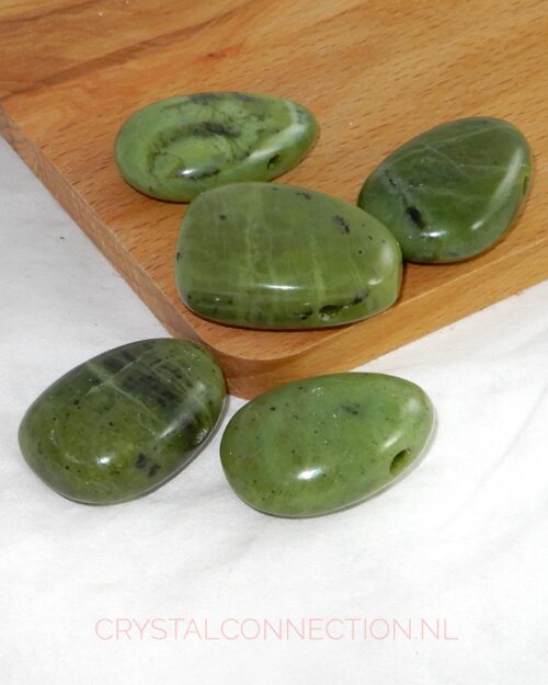 Jade doorboorde hanger