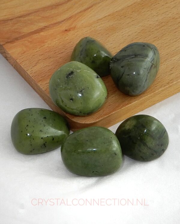 jade-groen-trommelsteen Jade trommelsteen