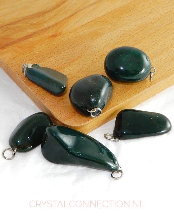 Jaspis groen hanger