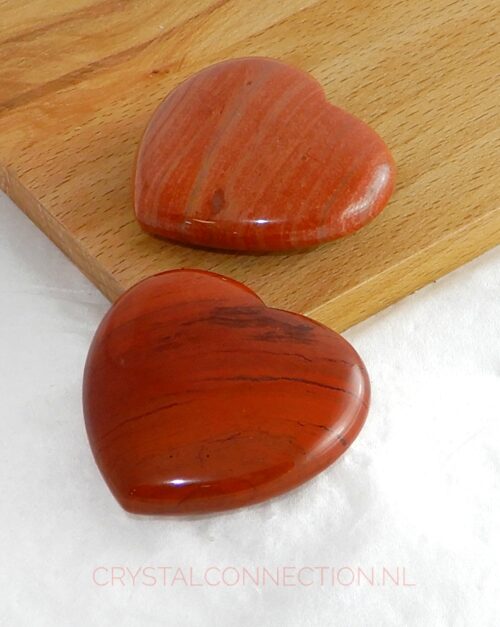 Jaspis rood hart