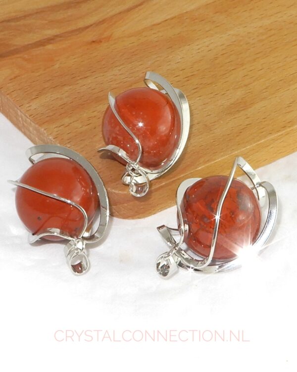 jaspis-rood-kogel-hanger-2cm Jaspis rood kogelhanger