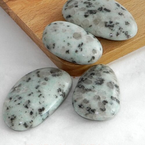 kiwi-jaspis-schijfsteen Kiwi-jaspis schijfsteen