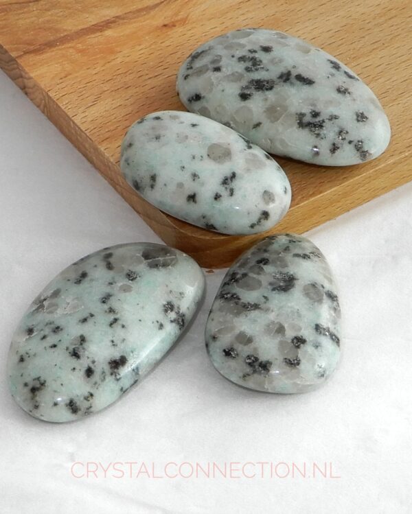 kiwi-jaspis-schijfsteen Kiwi-jaspis schijfsteen