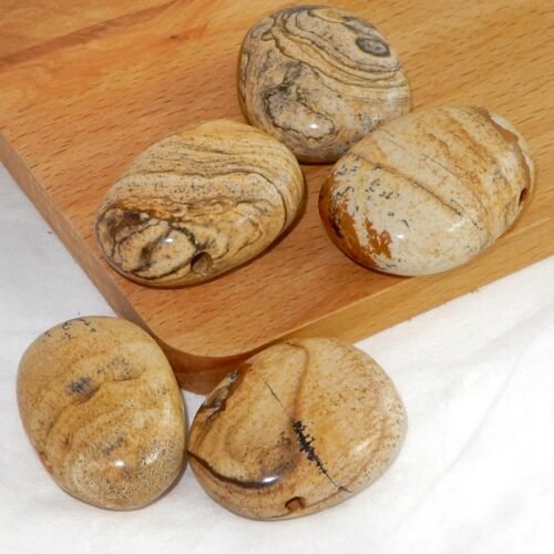 landschaps-jaspis-doorboorde-hanger Landschapsjaspis doorboorde hanger