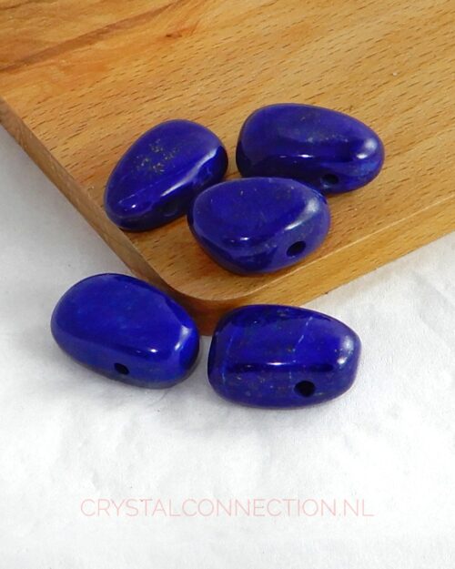 Lapis lazuli doorboorde hanger