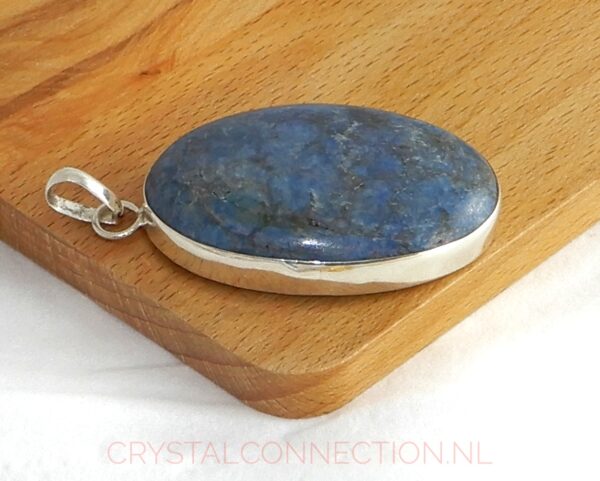 lapis-lazuli-hanger-zilver-zij2 Lapis lazuli zilveren hanger
