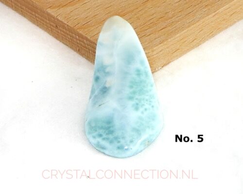 Larimar doorboorde hanger uniek