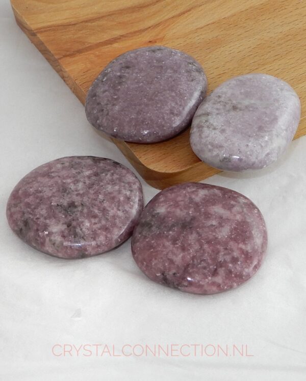 lepidoliet-schijfsteen Lepidoliet schijfsteen