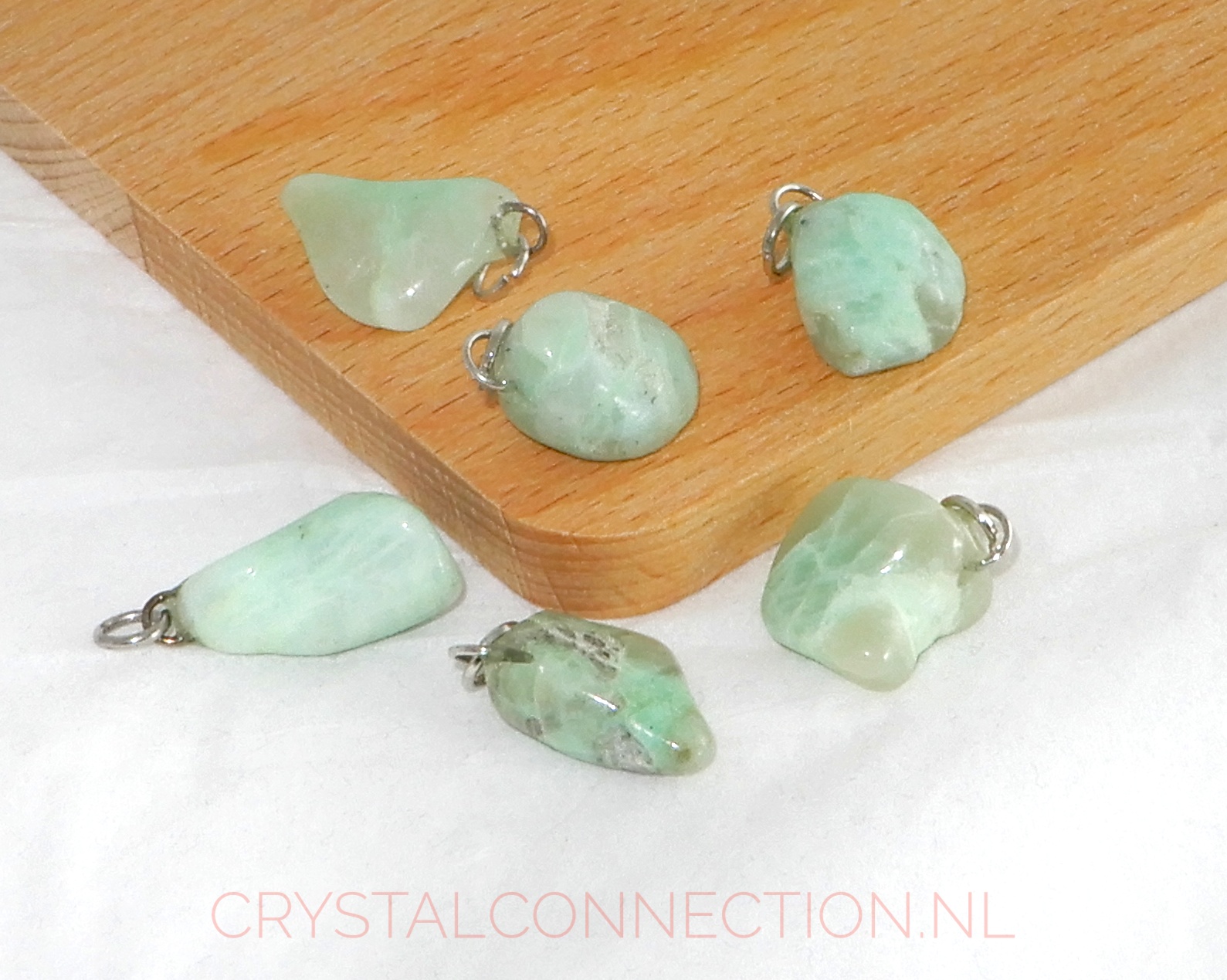 Maansteen groen hanger