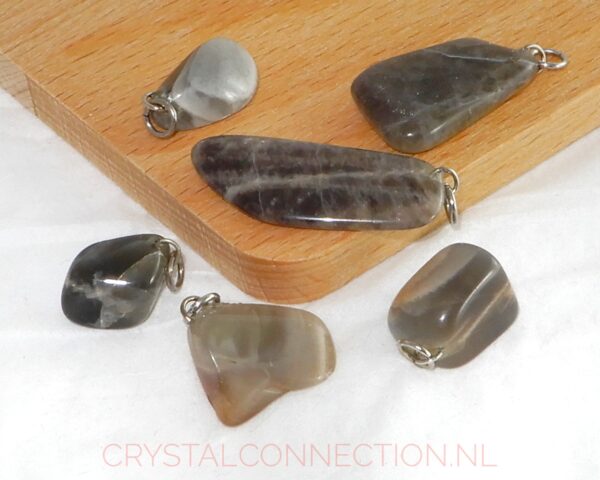 maansteen-hanger-zwart Maansteen hanger