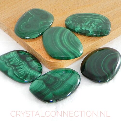 malachiet-schijfsteen-10-20g Malachiet schijfsteen