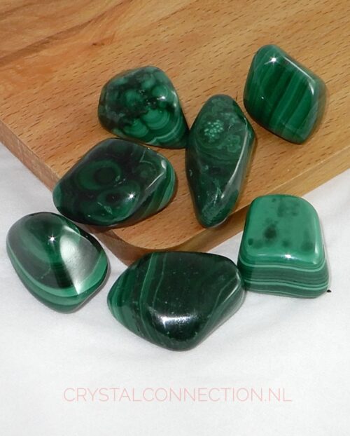 Malachiet trommelsteen