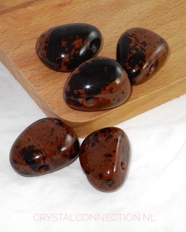 obsidiaan-mahonie-doorboorde-hanger Obsidiaan doorboorde hanger