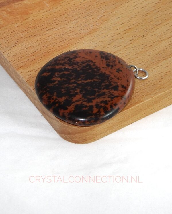 obsidiaan-mahonie-hanger-plat Obsidiaan Sneeuwvlok hanger