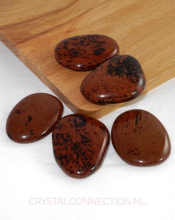 obsidiaan-mahonie-schijfsteen-middel Obsidiaan schijfsteen