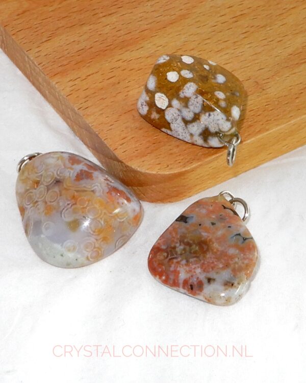 oceaan-jaspis-hanger-middel Oceaan jaspis doorboorde hanger