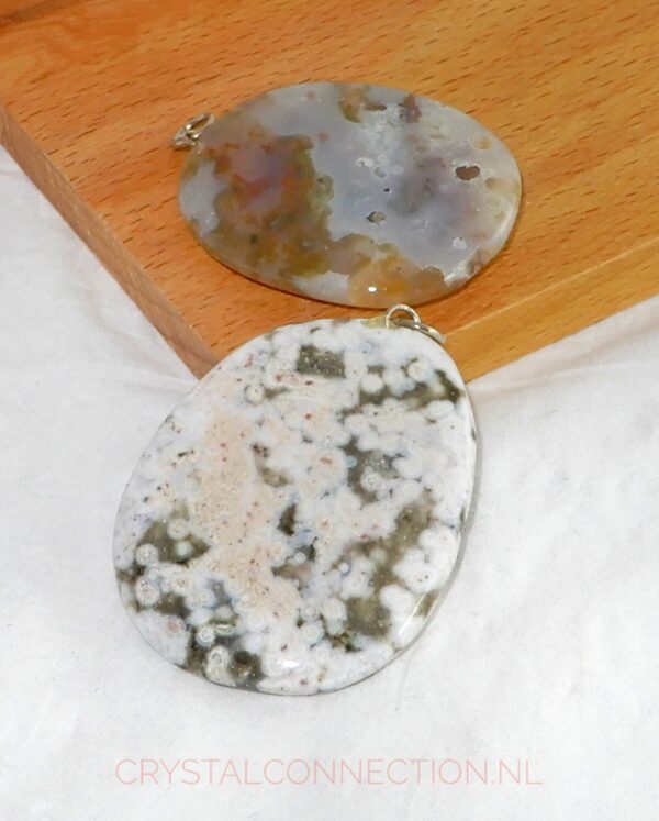 oceaan-jaspis-hanger-plat-groot Oceaan jaspis doorboorde hanger