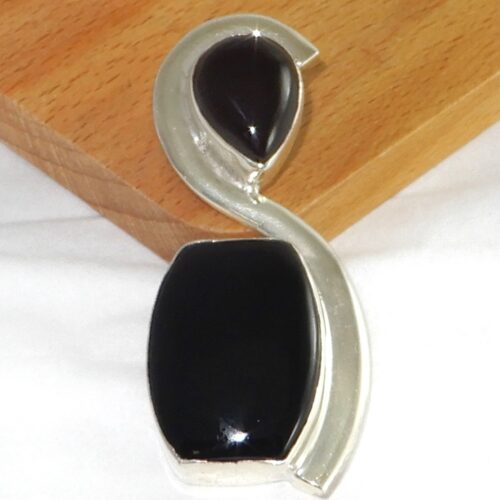 onyx-hanger-zilver-no1 Onyx zilveren hanger