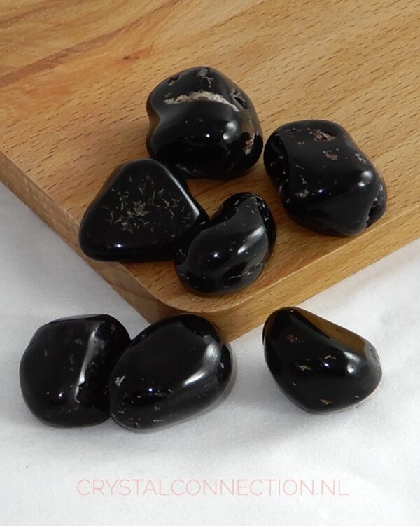 onyx-trommelsteen Onyx schijfsteen