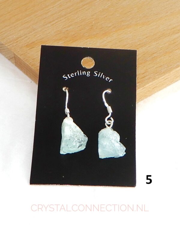 oorhanger-aquamarijn-no5 Aquamarijn oorhanger zilver